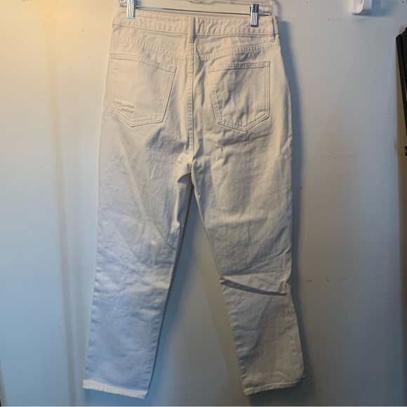PacSun Women’s Eco White Ripped 90s Mom Jeans Size 29 - Picture 6 of 8